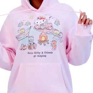 Hello Kitty and Friends Pink Pullover Hoodie Size XXL NWT